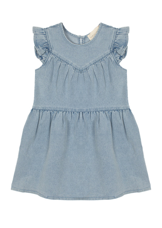 Denim Ruffle Dress