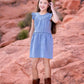 Denim Ruffle Dress