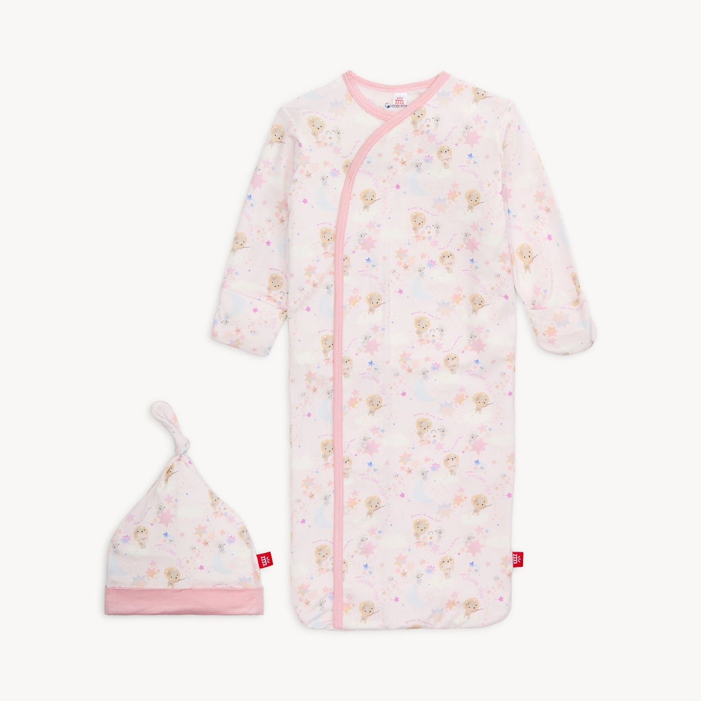 Star Catcher Modal Gown w/ Ruffles + Hat (NB-3M)