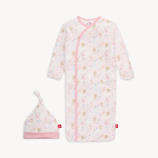 Star Catcher Modal Gown w/ Ruffles + Hat (NB-3M)