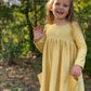 Vignette- Mustard Striped Long-sleeve Dress
