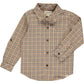 Me & Henry- Gold Plaid Collared Long-sleeve