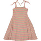 Tori Dress- Pink Rib Stripe