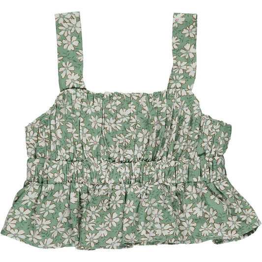 Green Daisy Tank & Short Set