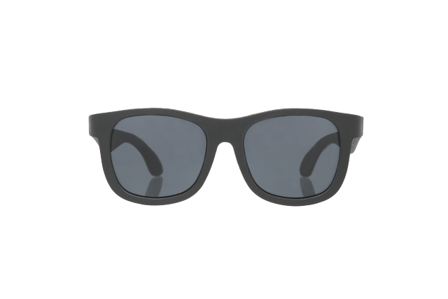 Jet Black Navigator Kids Sunglasses - Stocking Stuffer: 0-2Y / Navigator
