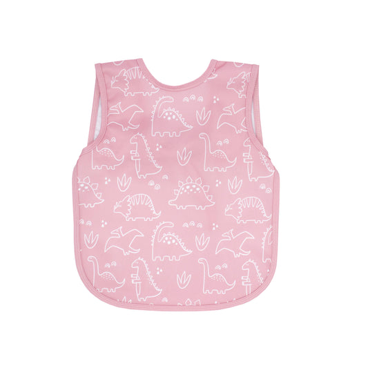 Dino Friends (Blush) Bapron: Toddler (6m-3T)