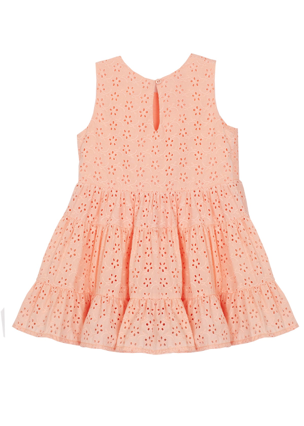 Peach eyelet dress best sale