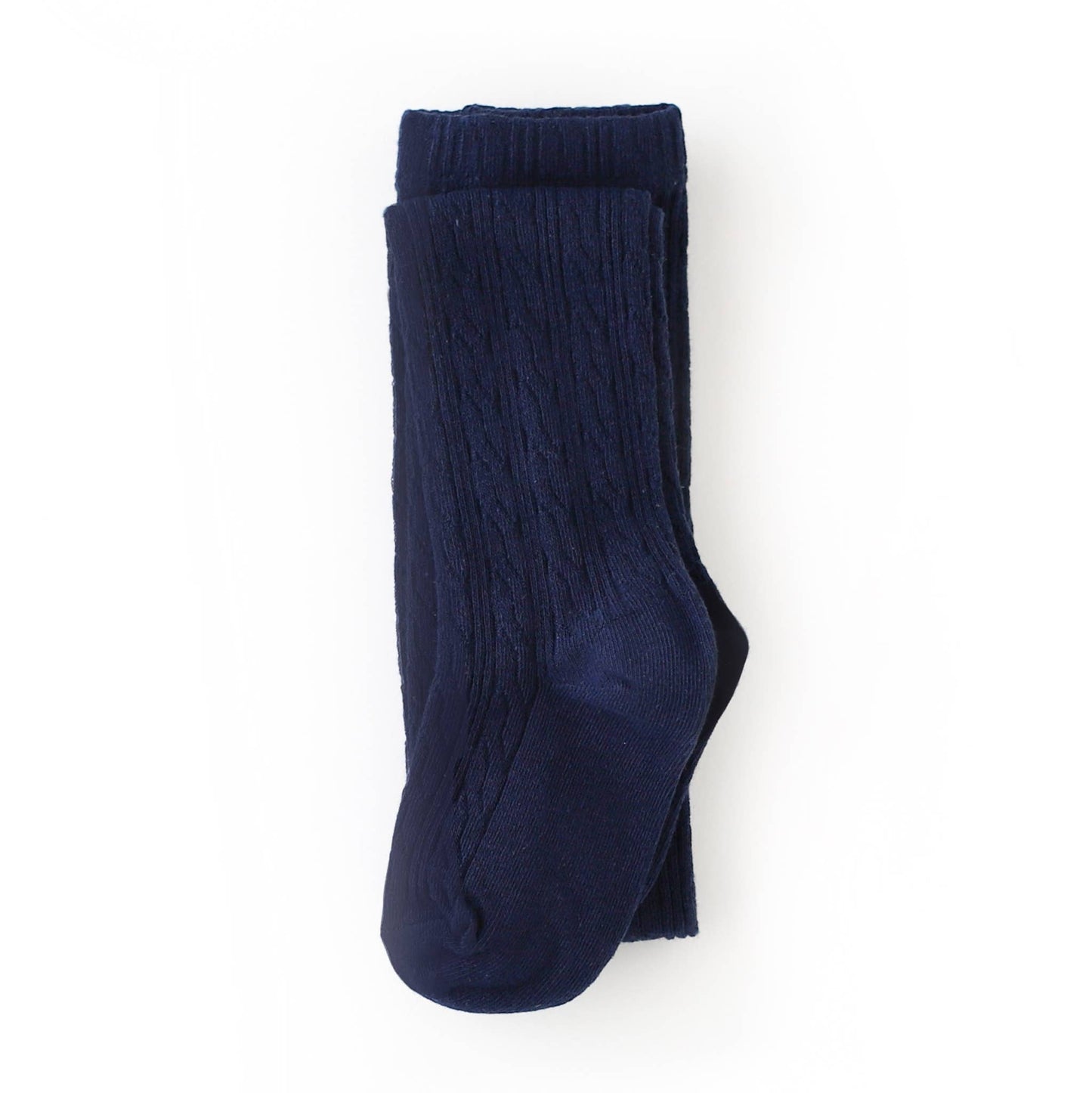 Navy Cable Knit Tights: 0 - 6 Months