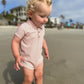 Orange/Blue Stripe Collared Onesie