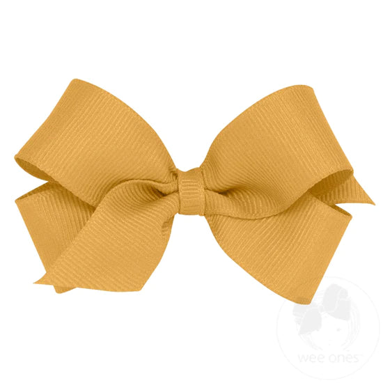 Wee Ones Mini Bow- Old Gold