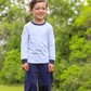 Trotter Street Kids- Navy Stripes Two Piece Set