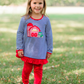 Trotter Street Kids- Farm Shirt w/ Ruffles Two-Piece Set