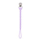 Sweetie Strap™ Silicone One-Piece Pacifier Clips- Purple Diamond